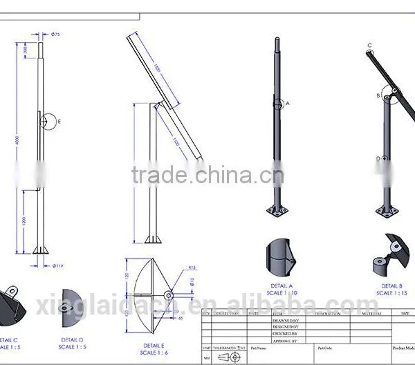 Street Light Pole Parts Light Pole Clamp Street Lighting Pole photo-3