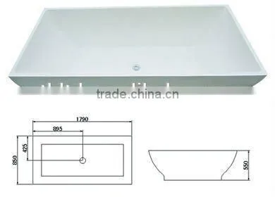 Luxury Acrylic Whirlpool & Air Bubble Massage Bathtub photo-2