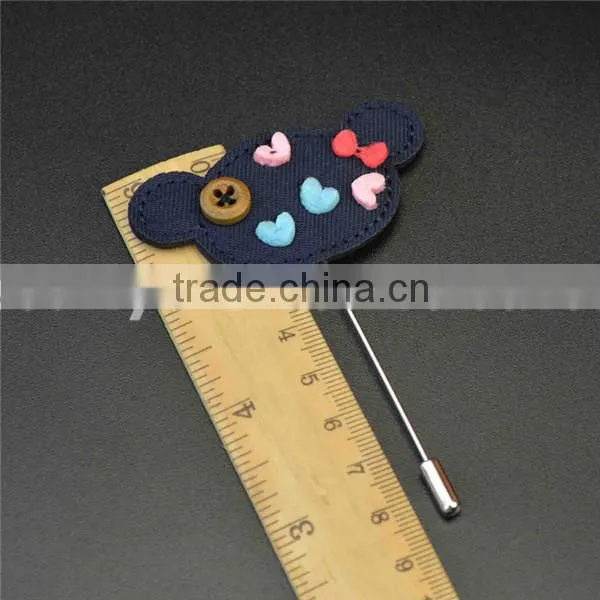 Blue Fabric Flower Lapel Pin for Men Suit Formal Dress LAP045 photo-2