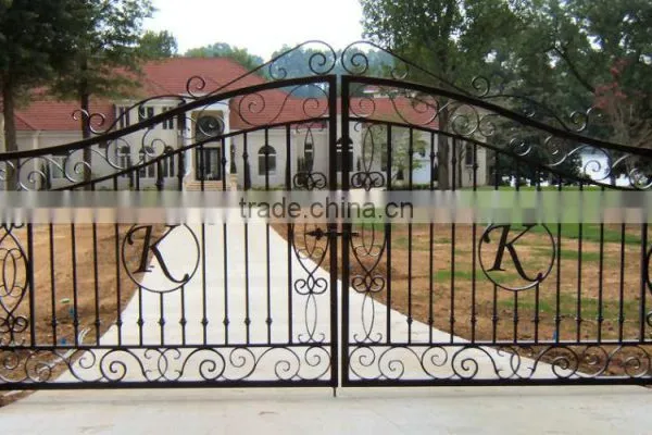 2016 Luxury European Style Metal Wrought Iron Gates Design on Online Shopping photo-5