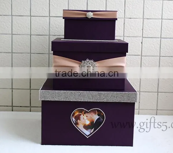 Elegant Wedding Card Box Holder With Photo Frame photo-3