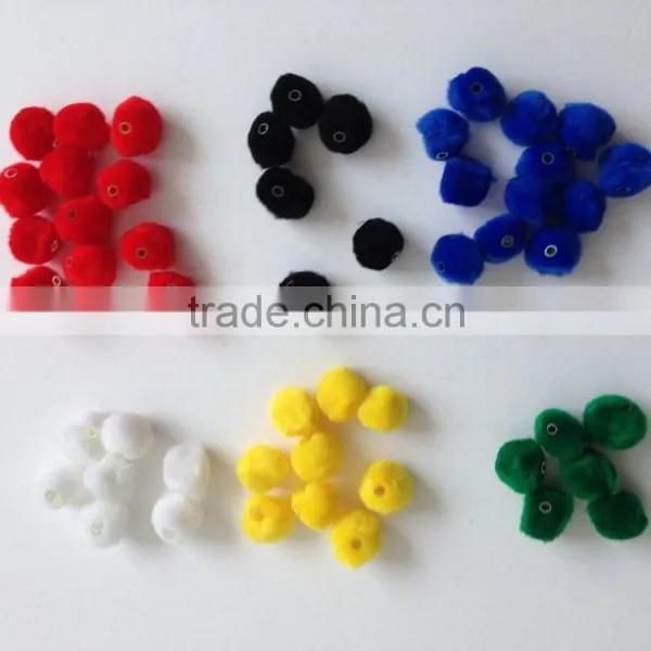 Colorful Plush Pom Poms Dia 3.5cm- DIY Crafts Accessory for Kids photo-2