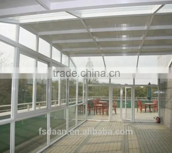 Aluminium Glass Sunshine Hut Bulit in Garden House photo-2