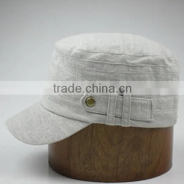 100% Linen Military Army Caps for Women Without Logo photo-3