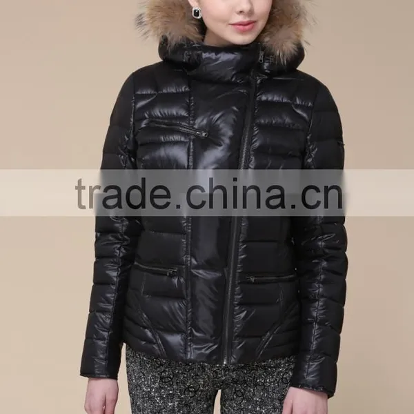 2017 Women Classic Black Outerwear Cotton Padded Down Vest/winter Jacket/down Jacket photo-2