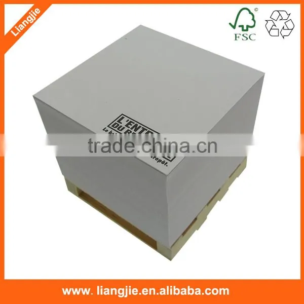 Custom Note Cube With Wood Pallet,printed Memo Block photo-4