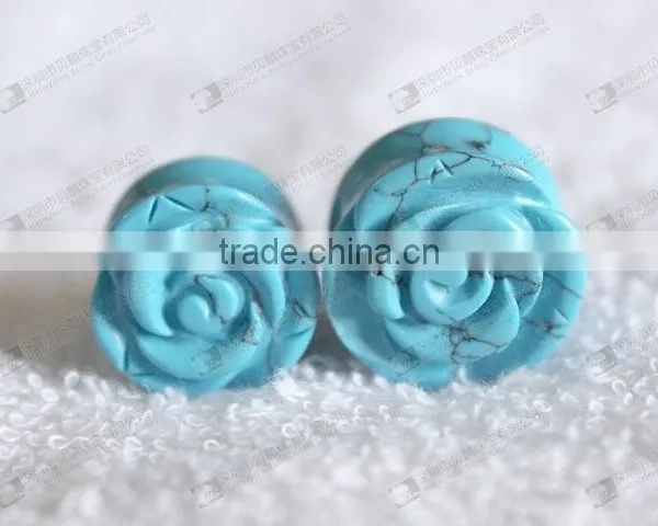 Stone Ear Plugs Piecring Jewelry photo-4