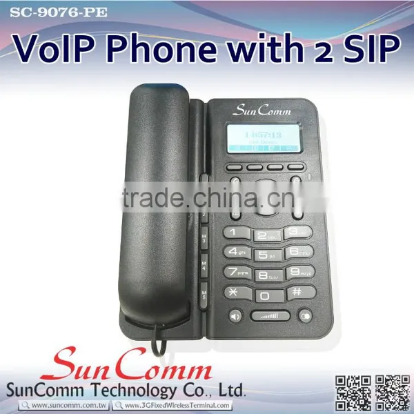 SC-9076-PE Promotion IP Phone With PoE With 2 SIP, LED for Call and Message Waiting Indication photo-5
