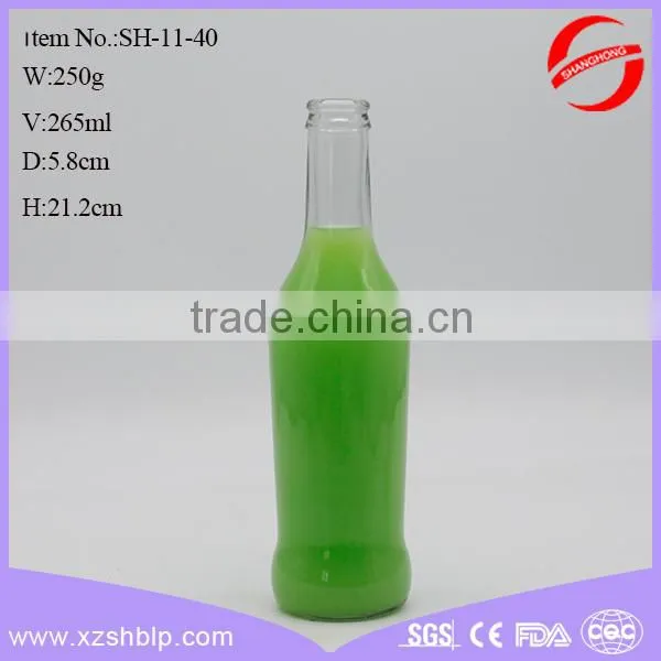 350ml Clear Long Neck Beverage Glass Bottle With Screw Top photo-5