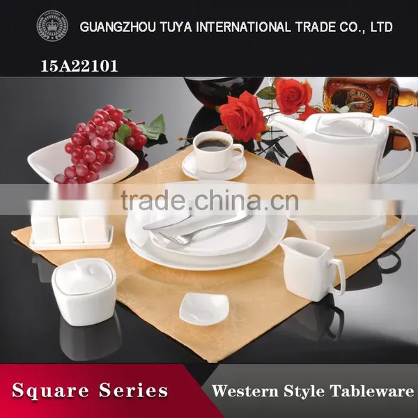 Sale Promotion Tetragonum Design Ceramic Tableware