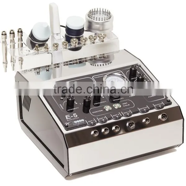 Multifunction Beauty Machine: (Scrubber + Diamond Dermabrasion + Ultrasound+ Heat-cold Hammer + Photon) - Alvi Prague E-5 photo-2