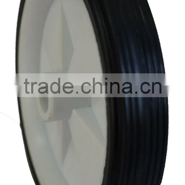 Chinese Semi Pneumatic Plastic Wheel Rubber Wheel/wheelbarrow Tyre.plastic Hub Wheel photo-5
