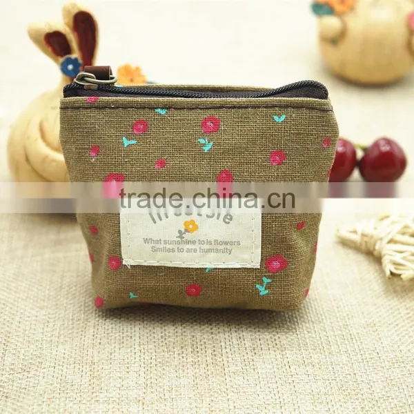 Fashion Retro Canvas Zero Purse/lovely Coin Purse/key Bag photo-5