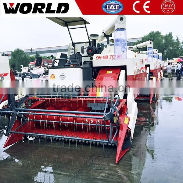 Rubber Track Type Rice Combine Harvester With Hydraulic Gearbox