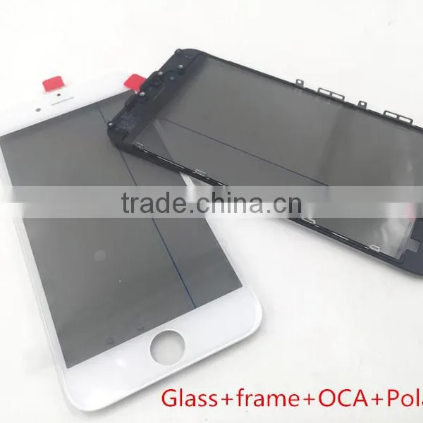 Original Replacements Parts Glass With Frame Oca Polarized Glass Screen Assembly for Iphone 6 Front Glass photo-2
