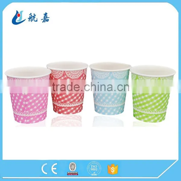 7oz Custom Printed Double PE Cold Drink Paper Cup With Lid photo-6
