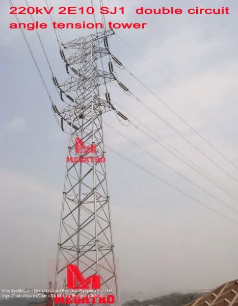 MEGATRO 220kV 2E10 SJ1 Double Circuit Angle Tension Tower photo-2