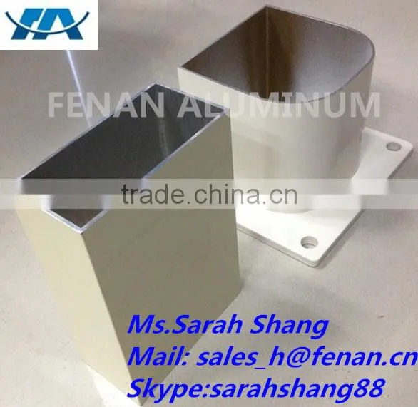 Aluminum Tubing Extrusion Blue Powder Coating Aluminum Pipe photo-6