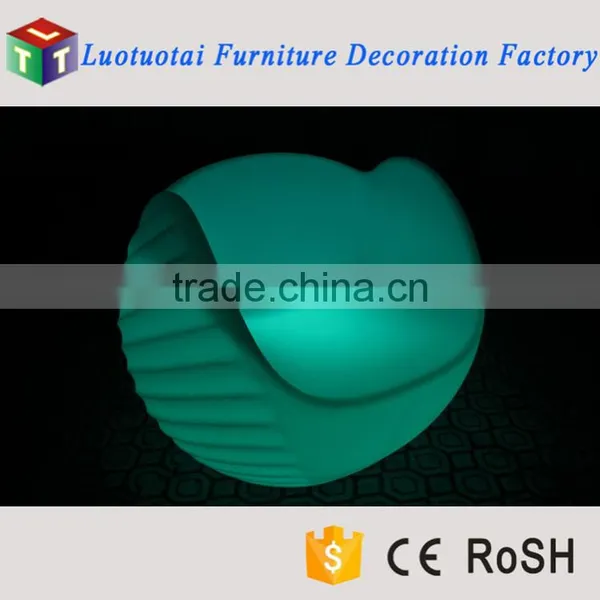 Lovely and Comfortable Plastic Glowing Design LED Single Sofa With Texture photo-4
