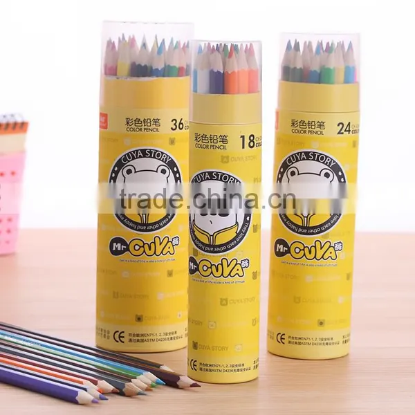 Factory Wholesale 12 Pcs Wooden Color Pencil Tube Set photo-2
