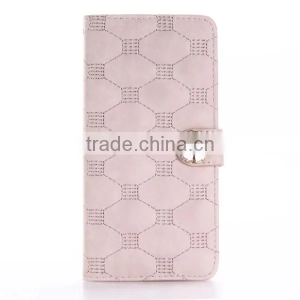 Embroidery Embossing Flower Flip Leather Phone Case With Magnet Clasp for IPhone 7 Plus photo-4