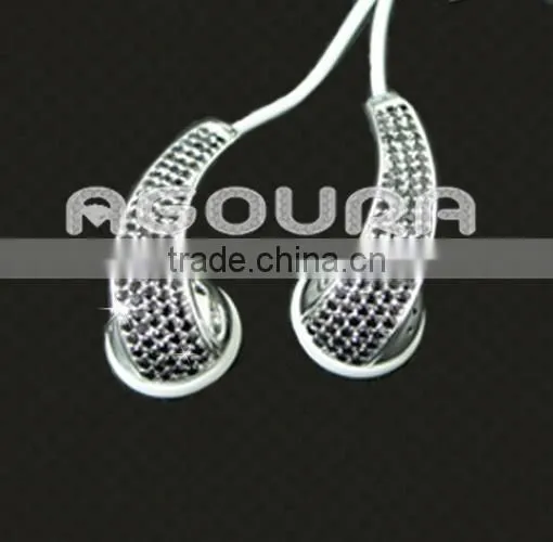 For Iphone5/6/6s/plus In-ear Earphone, Luxury Earphone With Crystal for Music,luxury Earphone photo-5