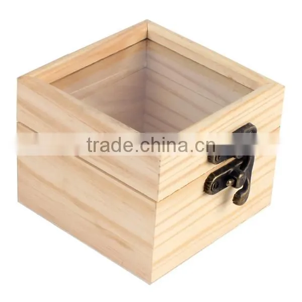 High-grade Wooden Packaging Box Transparent Window Custom Display Wood Box photo-4