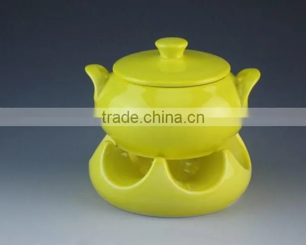 Red,yellow,balck Color Ceramic Type Casserole Set photo-2