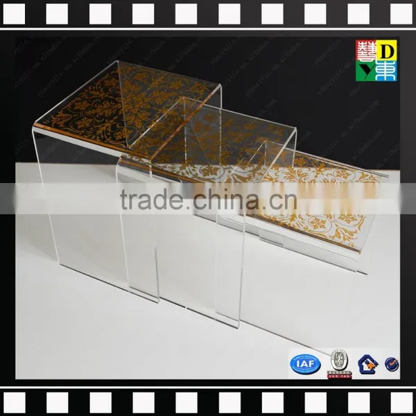 Cheap Clear Acrylic Nesting Table Retail Displays From Shenzhen Manufacturer photo-2