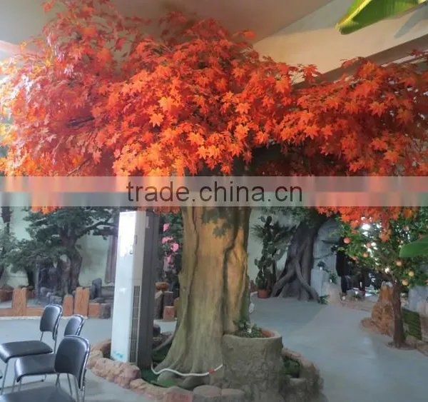 Indoor Decoration High Quailty Chinese Goods Wholesale Hot Sale Artificial Red Maple Tree photo-4