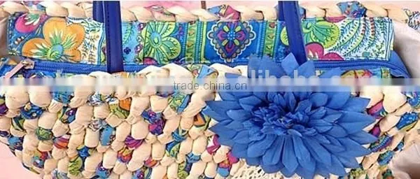 Handmade Cheap Summer Corn Straw Beach Bag photo-5