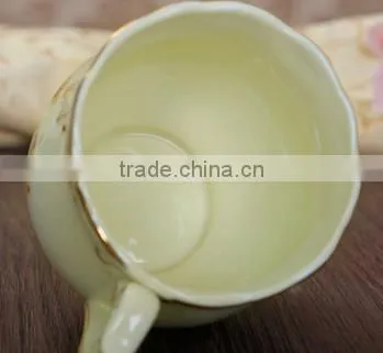 New Porcelain Ivory Color Rose Tea Cup and Saucer Set for Tea Coffee photo-4