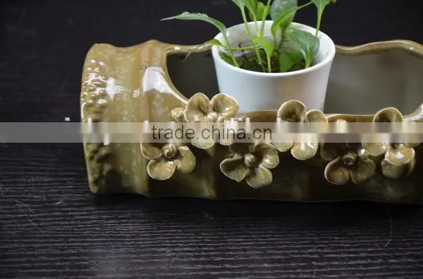 Factory Ceramic Handmade Flower Pot for Garden Plant Decoration photo-3