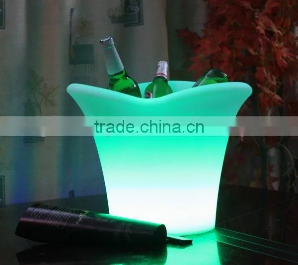 Rechargeable Colorful Led Large Wine Ice Bucket photo-3