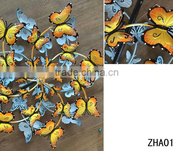 2017 New Design Metal Wind Spinner From Factory by Solar Power Garden Stake photo-2