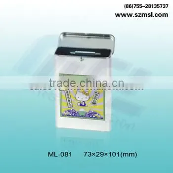 Hinged Tin Box for Cigar Poker Cards Adhesive Bandage photo-2