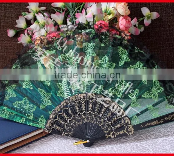 Lace Fabric Fan for Party With Low Price photo-2