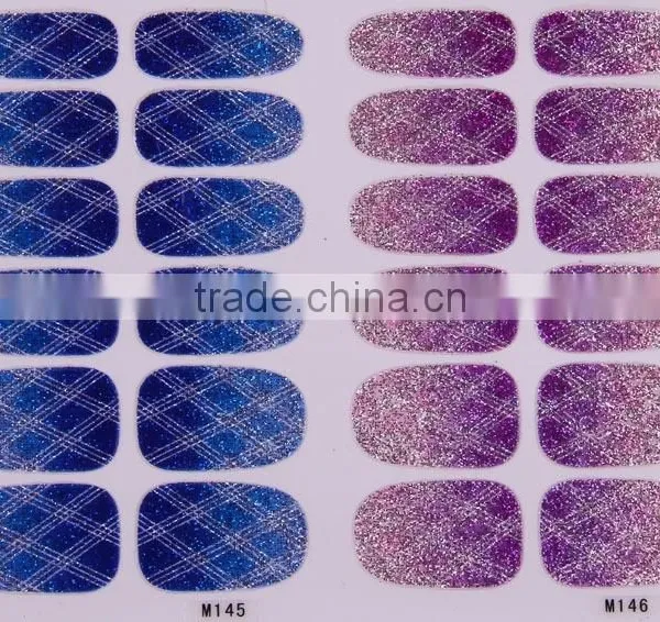 Hot Selling Gradient Color Nail Sticker for Girls, Gradient Nail Stick Fashion Nail Art Decals photo-3