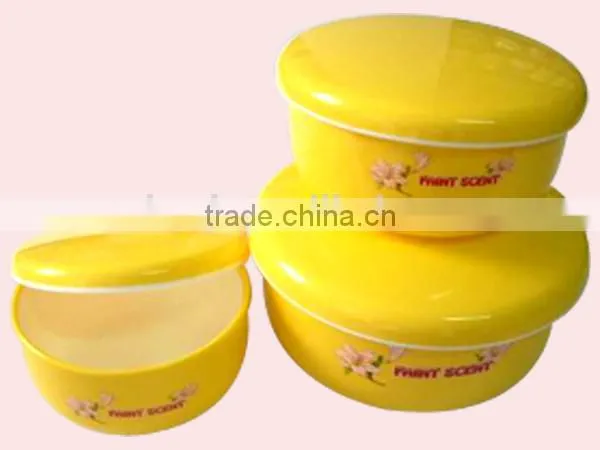 Food Grade KitchenPlastic Salad Bowl /Soup Bowl Set With Lid photo-2