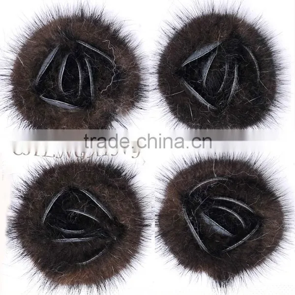 CX-A-25F Wholesale Fashion Ladies Genuine Mink Fur Brooches photo-4