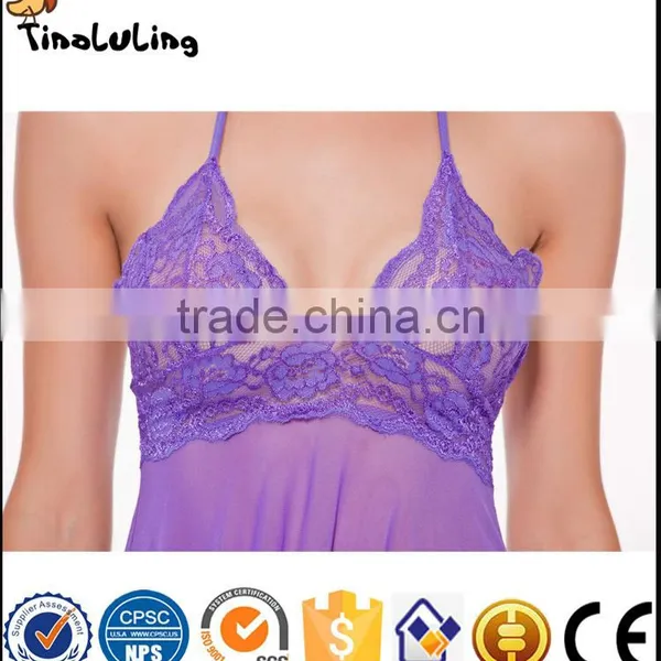 Wholesale Sexy Transparent Nighty Fantasy Lingerie Nightwear Sexy Babydoll Dress Lingerie Manufactuer photo-5