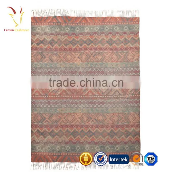 Intarsia Kids Cashmere Knitted Blanket Nepal photo-2