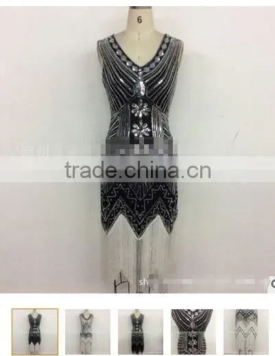 Walson Clothes Apparel Embroidery 1920s Flapper Evening Dress photo-2