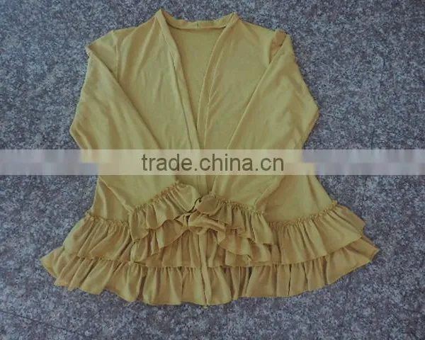 Wholesale 2016 Womans Jackets Super Cotton Ruffle Design Blouse Womans Spring Jackets photo-4