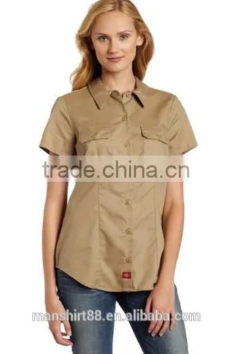 2016 Women's Short Sleeve Work Shirt photo-2
