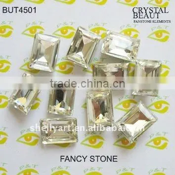 7X21mm Rectangle Strip Crystal Fancy Stone Beads BUT4501