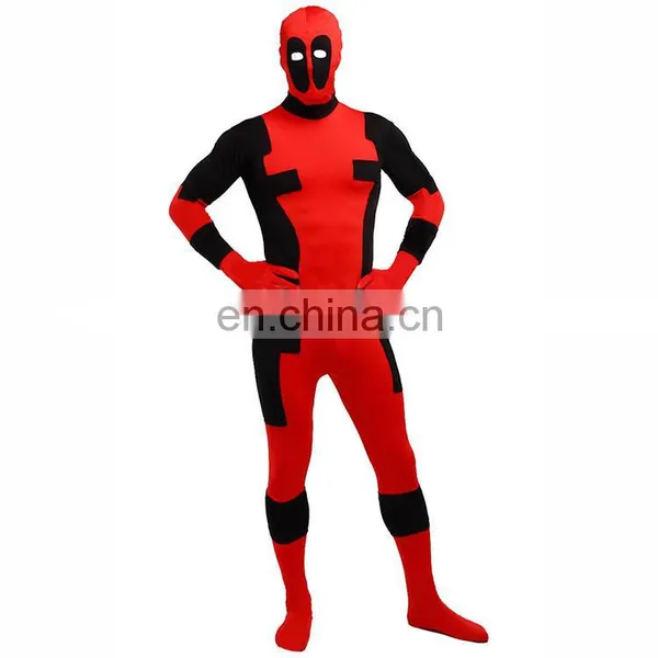 Unisex Jumpsuit Spandex Cosplay Deadpool Costume photo-2