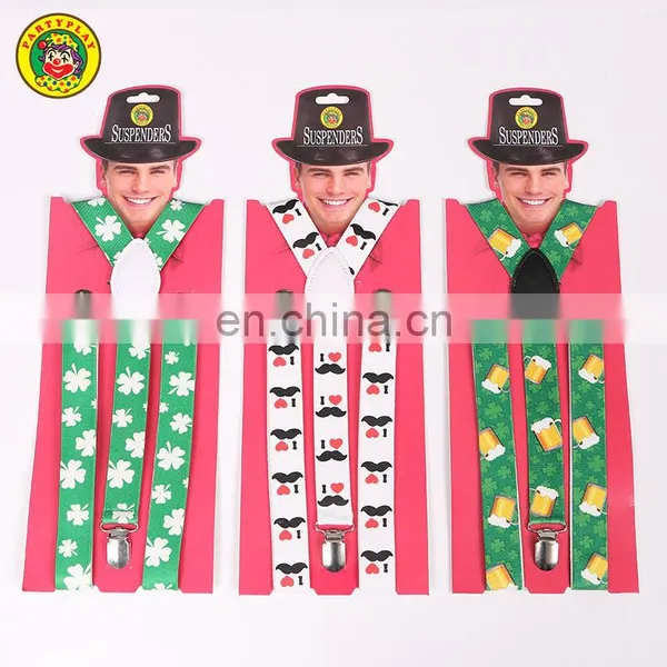 Men Custom Logo Mustache Suspenders