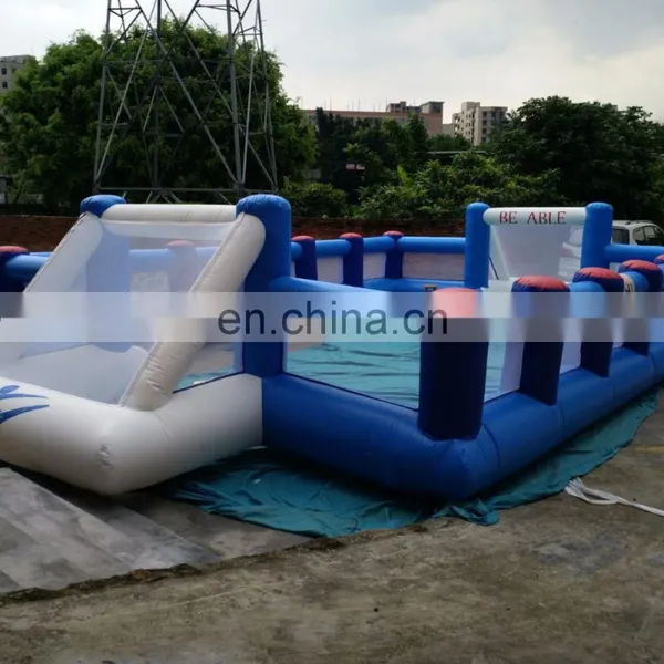 Excellent Quality Inflatable Football Pitch,inflatable Soccer Ball Field,inflatable Soap Soccer Field photo-3