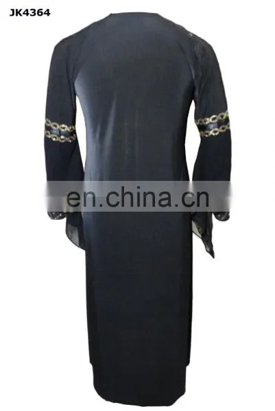 Women African Style Abaya / Latest Black And Golden Diamond Stone Work Embroidery Burkha/ Latest New York Fashion (dubai Abaya) photo-6